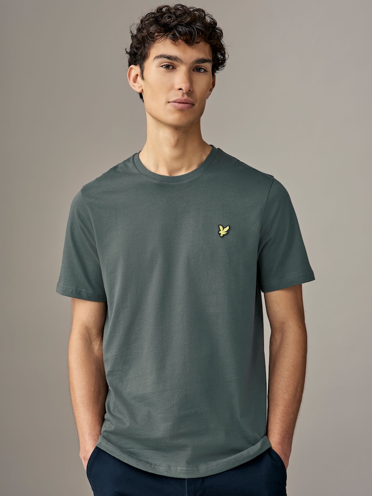 Lyle & Scott Dark Green Crew Neck Cotton T-Shirt - Image 1 of 4