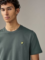 Lyle & Scott Dark Green Crew Neck Cotton T-Shirt - Image 3 of 4