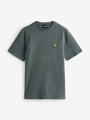 Lyle & Scott Dark Green Crew Neck Cotton T-Shirt - Image 4 of 4