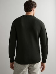 Fred Perry Green Lambswool Jumper - Image 2 of 7