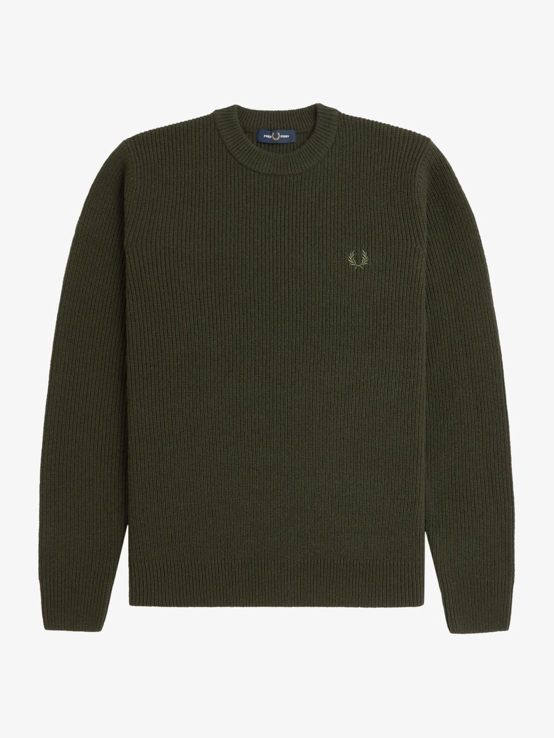 Buy Fred Perry Green Lambswool Jumper from the Next UK