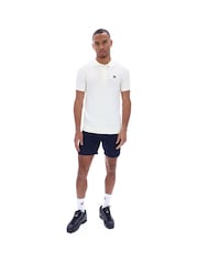 Fila White Lucian Square Knit Polo Shirt - Image 1 of 4
