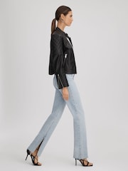 Paige Straight Leg Split Hem Jeans - Image 3 of 6