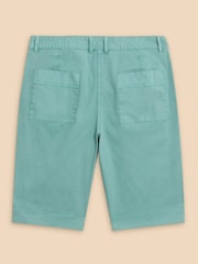 White Stuff Blue Hayley Organic Chino Shorts - Image 6 of 7