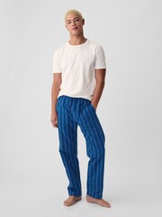 Gap Blue Soft Cotton Woven Pyjama Bottoms - Image 1 of 3