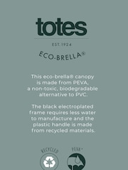 Totes Black Clear Dome Border Umbrella - Image 5 of 5