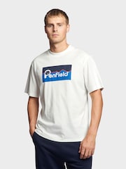Penfield White Mens Relaxed Fit Large Original Logo 100% Cotton T-Shirt - Image 1 of 6