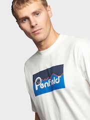 Penfield White Mens Relaxed Fit Large Original Logo 100% Cotton T-Shirt - Image 4 of 6