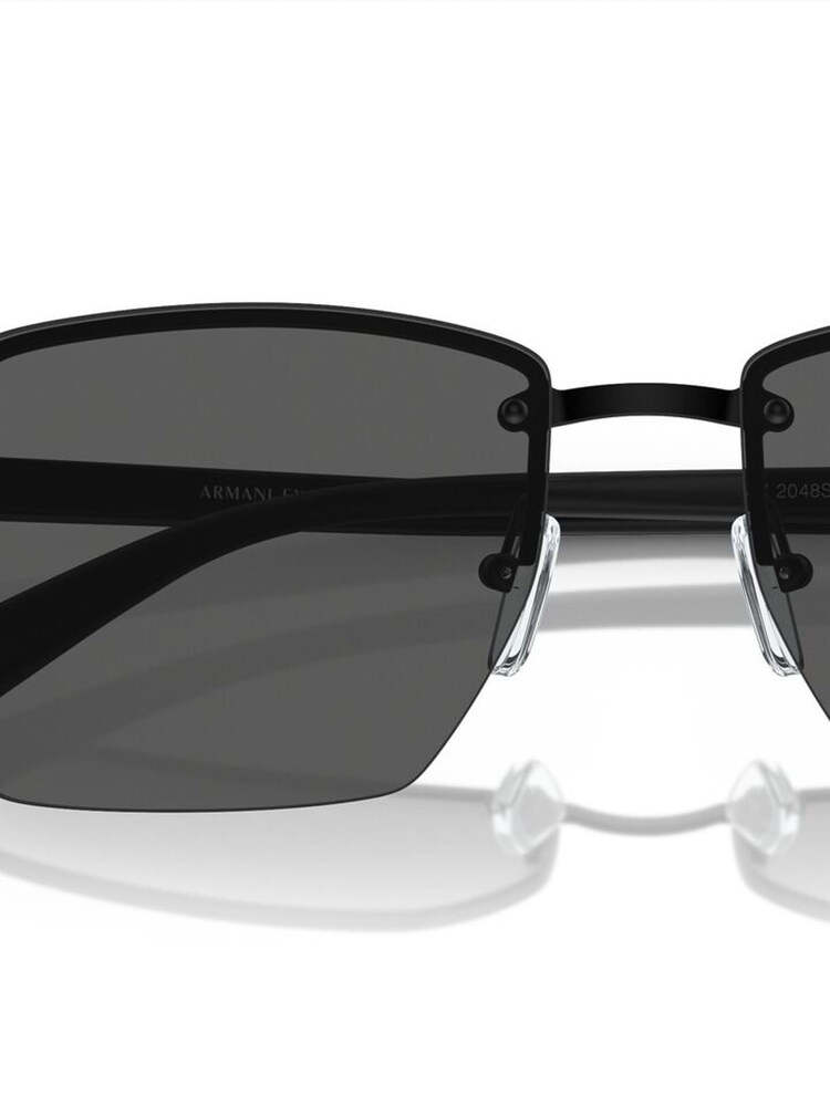 Armani Exchange Ax2048S Rectangle Black Sunglasses - Image 4 of 4 Armani Exchange Ax2048S Rectangle Black Sunglasses - Image 4 of 4