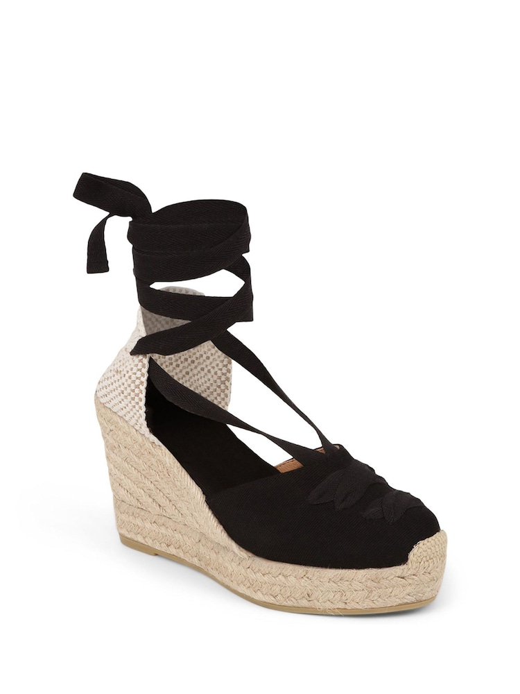 Jones Bootmaker Rosabelle Lace Detail Espadrilles - Image 2 of 5