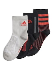 adidas Red/Black Crew Socks - Image 3 of 9