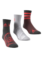 adidas Red/Black Crew Socks - Image 4 of 9