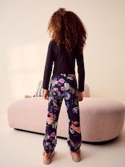 أسود - حزمة من 1 بيجامة جيرسيه ببنطلون رياضي قطن 100% (6-16 سنة) - صورة 3 من 7