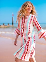 Brakeburn Cream 100% Cotton Nessa Dress - Image 1 of 5