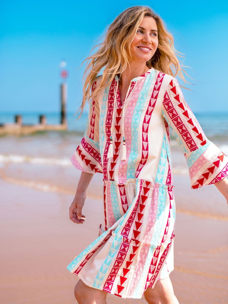 Brakeburn Cream 100% Cotton Nessa Dress - Image 1 of 5