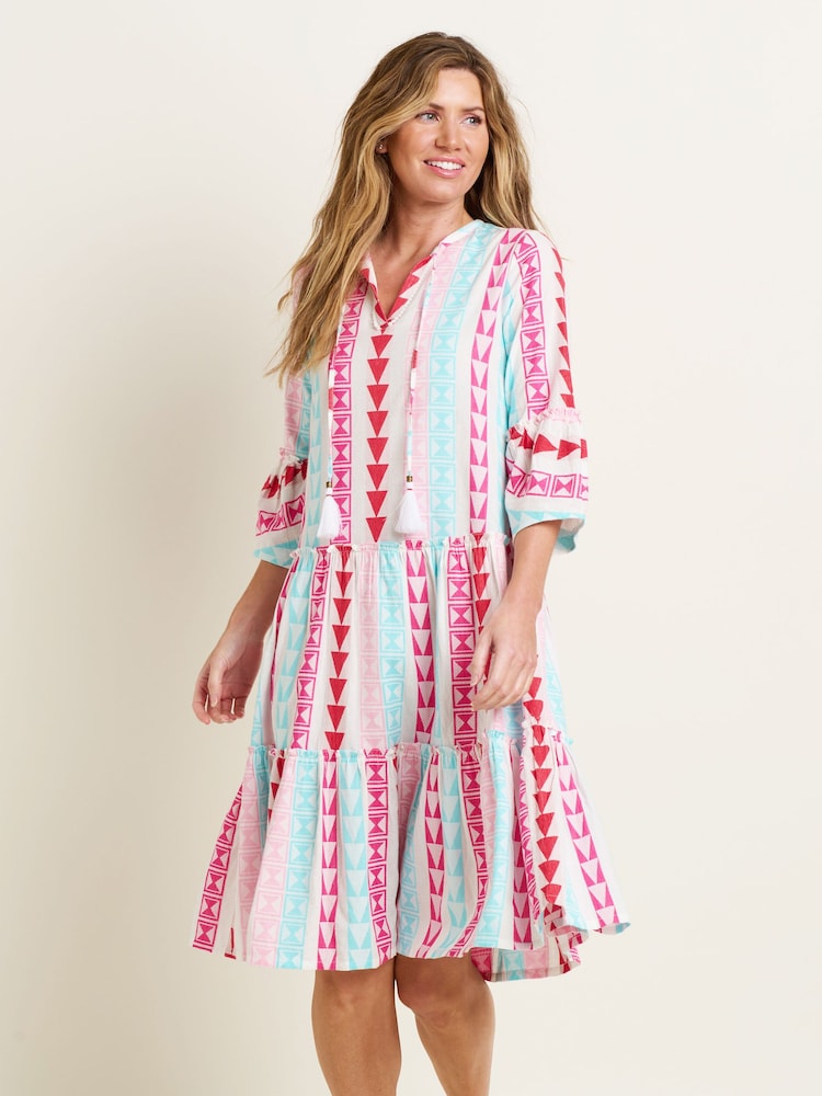 Brakeburn Cream 100% Cotton Nessa Dress - Image 2 of 5