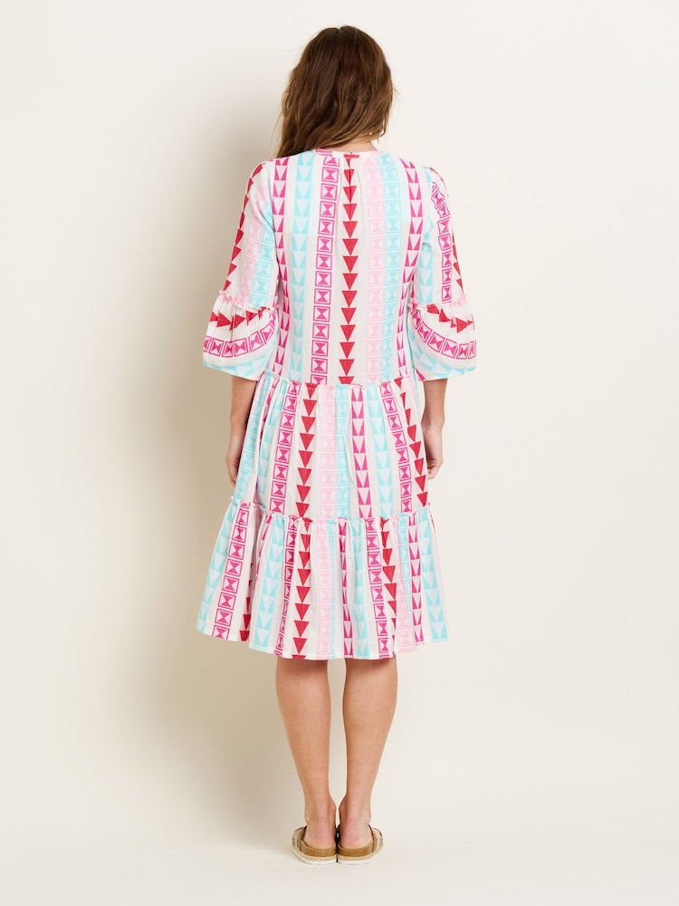 Brakeburn Cream 100% Cotton Nessa Dress - Image 3 of 5