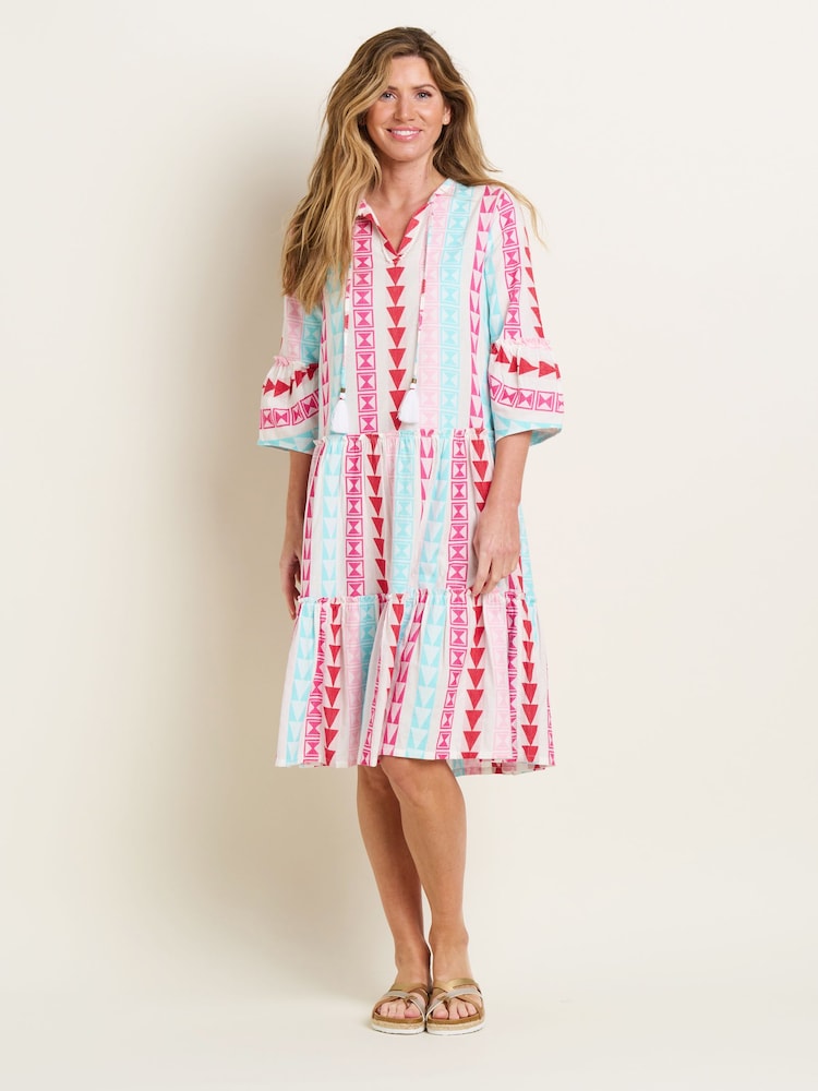 Brakeburn Cream 100% Cotton Nessa Dress - Image 5 of 5
