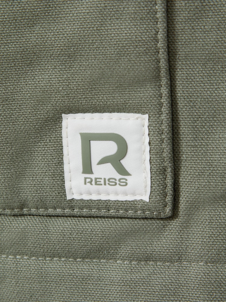 Reiss Sage Green Hayes 13-14 yrs Cotton Quilted Gilet - Image 2 of 4