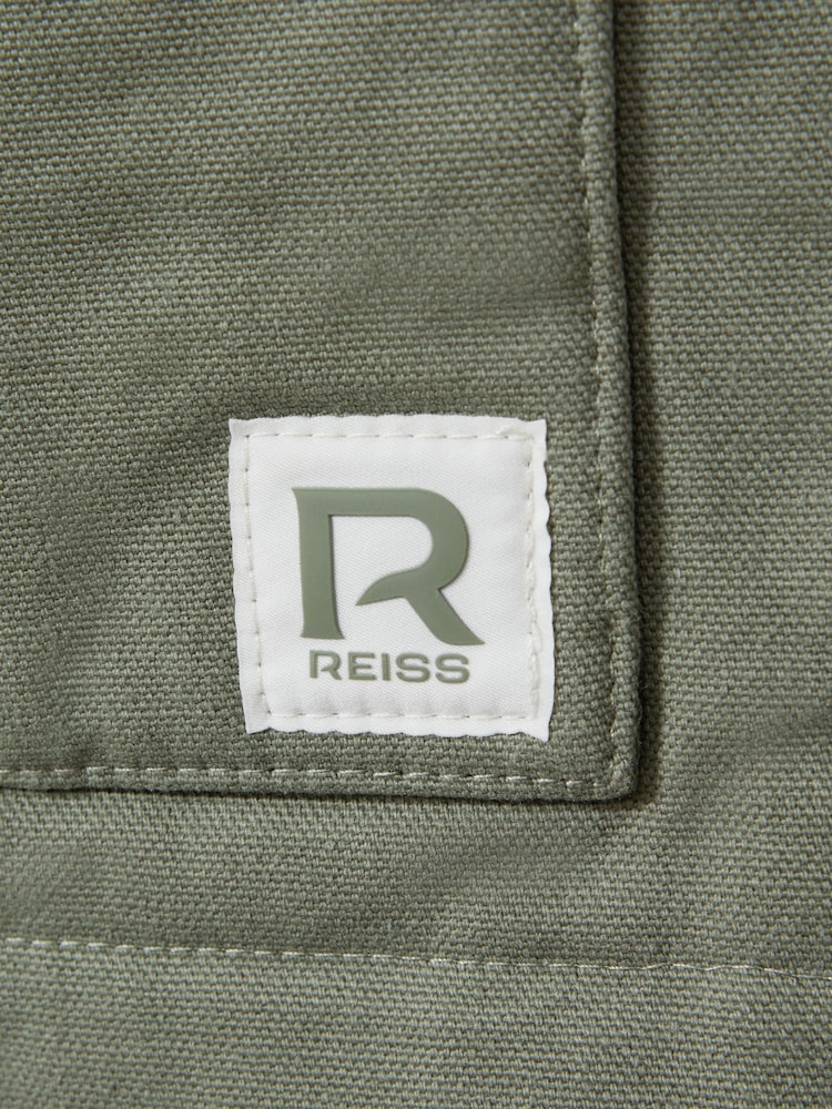 Reiss Sage Green Hayes 13-14 yrs Cotton Quilted Gilet - Image 4 of 4