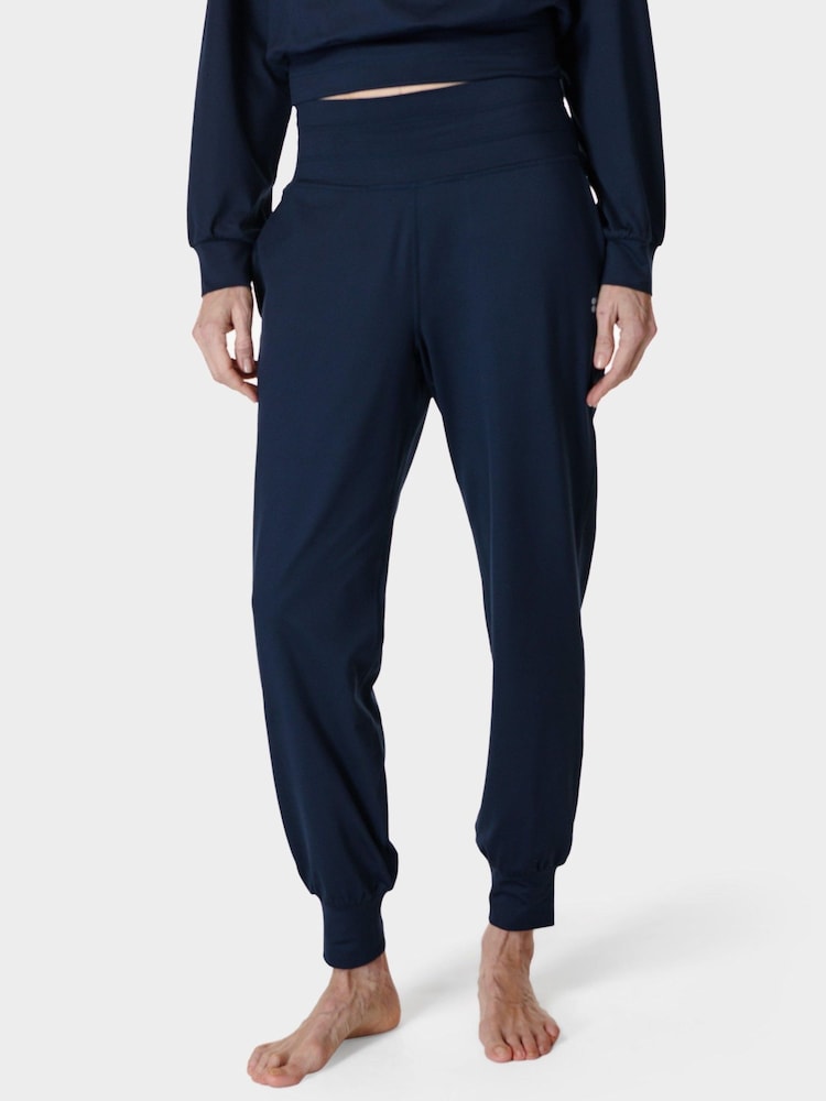 Sweaty Betty Navy Blue Gaia Performance Yoga Joggers - Image 1 of 7