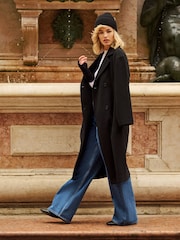 The Set Black/Mid Blue 2 Pack Denim Wide Leg 100% Cotton Jeans - Image 8 of 8