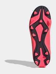 adidas Bright Red F50 Kids Club Flexible Ground Football Boots - Image 7 of 9