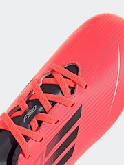 adidas Bright Red F50 Kids Club Flexible Ground Football Boots - Image 8 of 9
