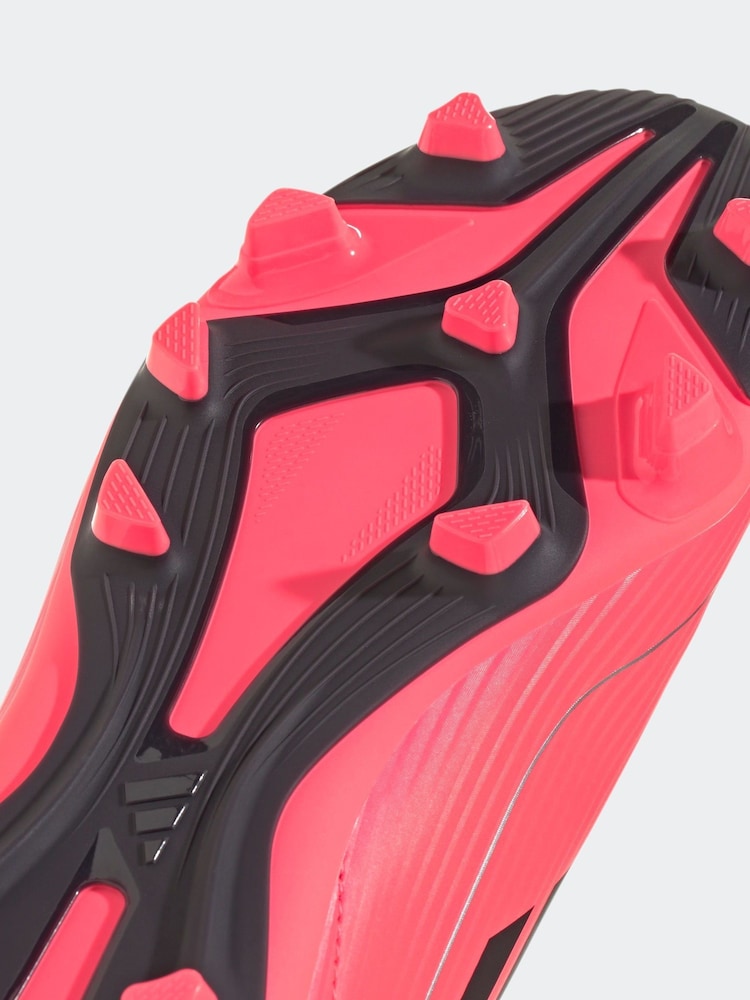 adidas Bright Red F50 Kids Club Flexible Ground Football Boots - Image 9 of 9