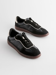 Black Forever Comfort® Slim Lace Up Trainers - Image 1 of 5
