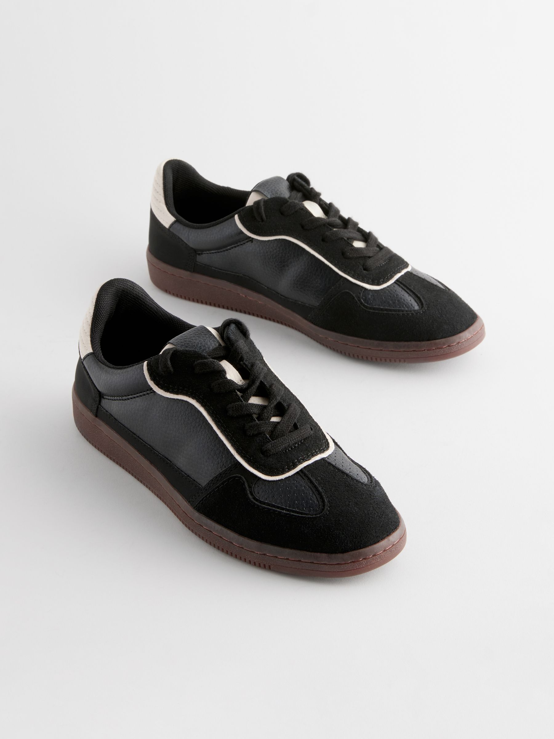 Buy Black Lace Up Trainers From The Next UK Online Shop Buy Black Lace Up Trainers From The Next UK Online Shop