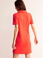 Boden Red Ingrid Polo 100% Cotton Dress - Image 3 of 5