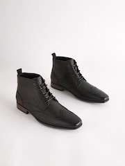 Black Brogue Chukka Boots - Image 1 of 7