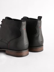 Black Brogue Chukka Boots - Image 4 of 7