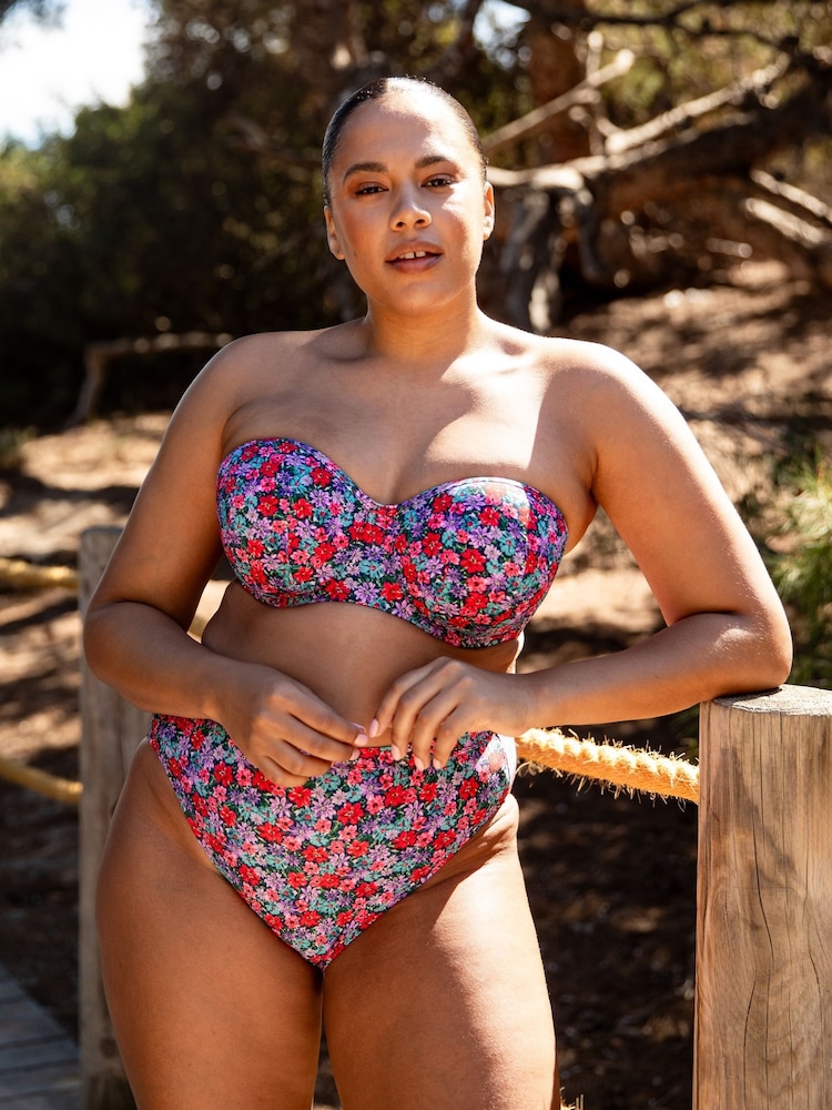 Curvy Kate Blue Kitsch Kate Bandeau Bikini Top - Image 1 of 6