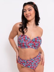 Curvy Kate Blue Kitsch Kate Bandeau Bikini Top - Image 2 of 6