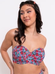 Curvy Kate Blue Kitsch Kate Bandeau Bikini Top - Image 4 of 6
