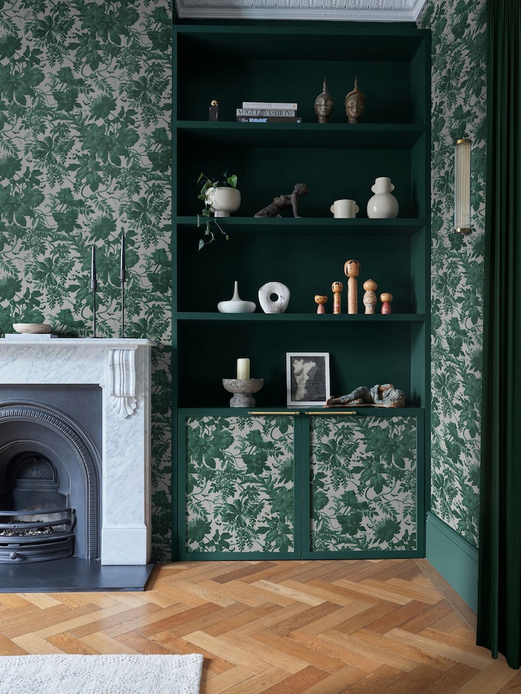 Graham & Brown Green Enzia Wallpaper - Image 1 of 3
