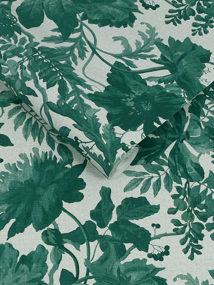 Graham & Brown Green Enzia Wallpaper - Image 3 of 3