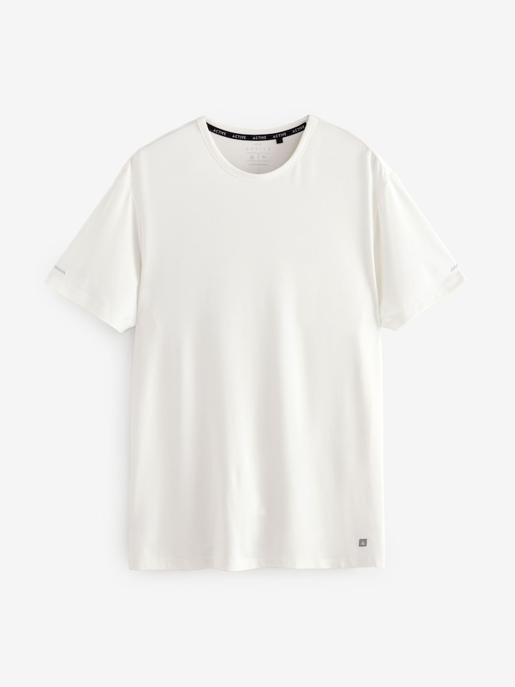 Neutral/Ecru - Aktiv-T-Shirt für Fitnessstudio und Training - Image 6 of 8