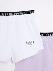 Lila - River Island – Lauf-Shorts für Damen aus 100 % Baumwolle im 2er-Pack - Bild 3 von 3