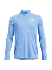 Under Armour Blue Chrome Youth Tech 2.0 1/2 Zip 100% Cotton Sweatshirt - Image 1 of 3