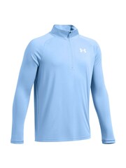 Under Armour Blue Chrome Youth Tech 2.0 1/2 Zip 100% Cotton Sweatshirt - Image 3 of 3