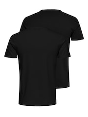 Schwarz - Only & Sons Slim Fit T-Shirts 2 Pack - Bild 7 von 7