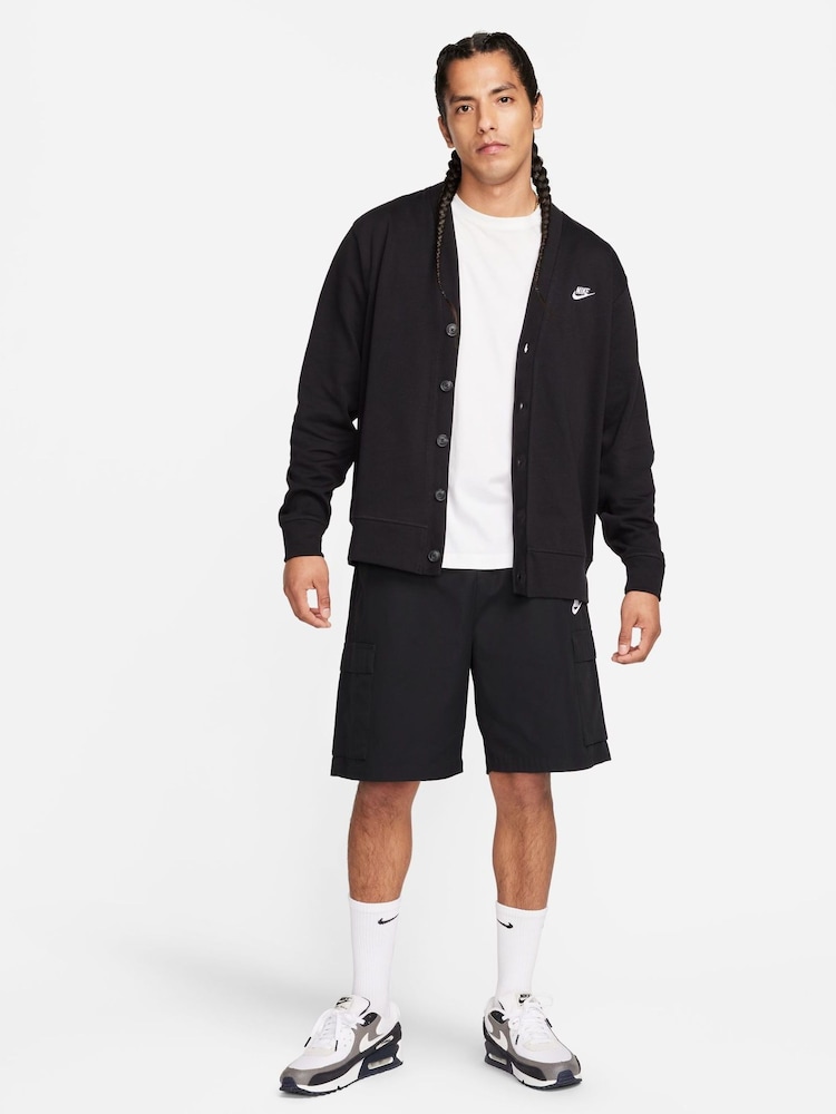 Nike Black Club Knit Fairway Cardigan - Image 5 of 5