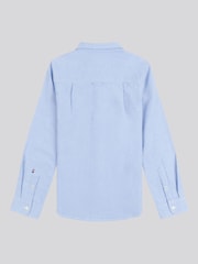 U.S. Polo Assn. Blue Boys Peached 100% Cotton Oxford Shirt - Image 2 of 3