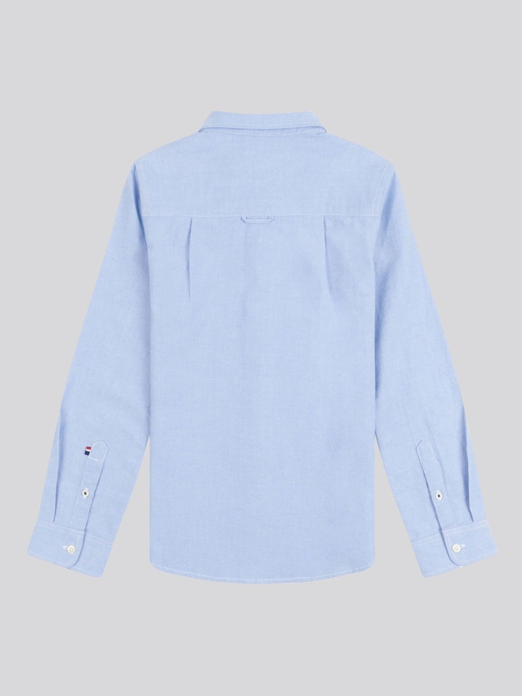U.S. Polo Assn. Blue Boys Peached 100% Cotton Oxford Shirt - Image 2 of 3