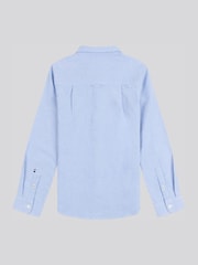 U.S. Polo Assn. Blue Boys Peached 100% Cotton Oxford Shirt - Image 6 of 7