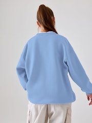 Nike Blue Pulse Oversized Club Fleece Sweatshirt - Image 3 of 9