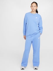 Nike Blue Pulse Oversized Club Fleece Sweatshirt - Image 5 of 9